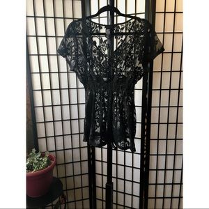 Torrid Black Lace Top